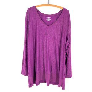 Lane Bryant Shimmery Long Sleeve Top 26/28